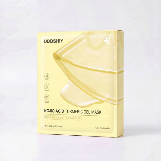 DDBSHIY Kojic Acid Turmeric Collagen Hydrogel Mask box