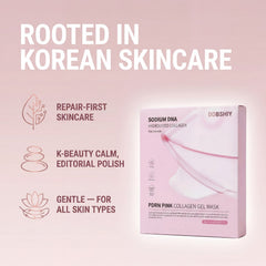 DDBSHIY repair-first Korean skincare PDRN collagen hydrogel mask, gentle for all skin types