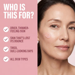 PDRN collagen hydrogel mask for drier, less-bouncy mature skin, all skin types