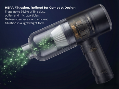 Airzoclean V8 High-Performance Mini Vacuum