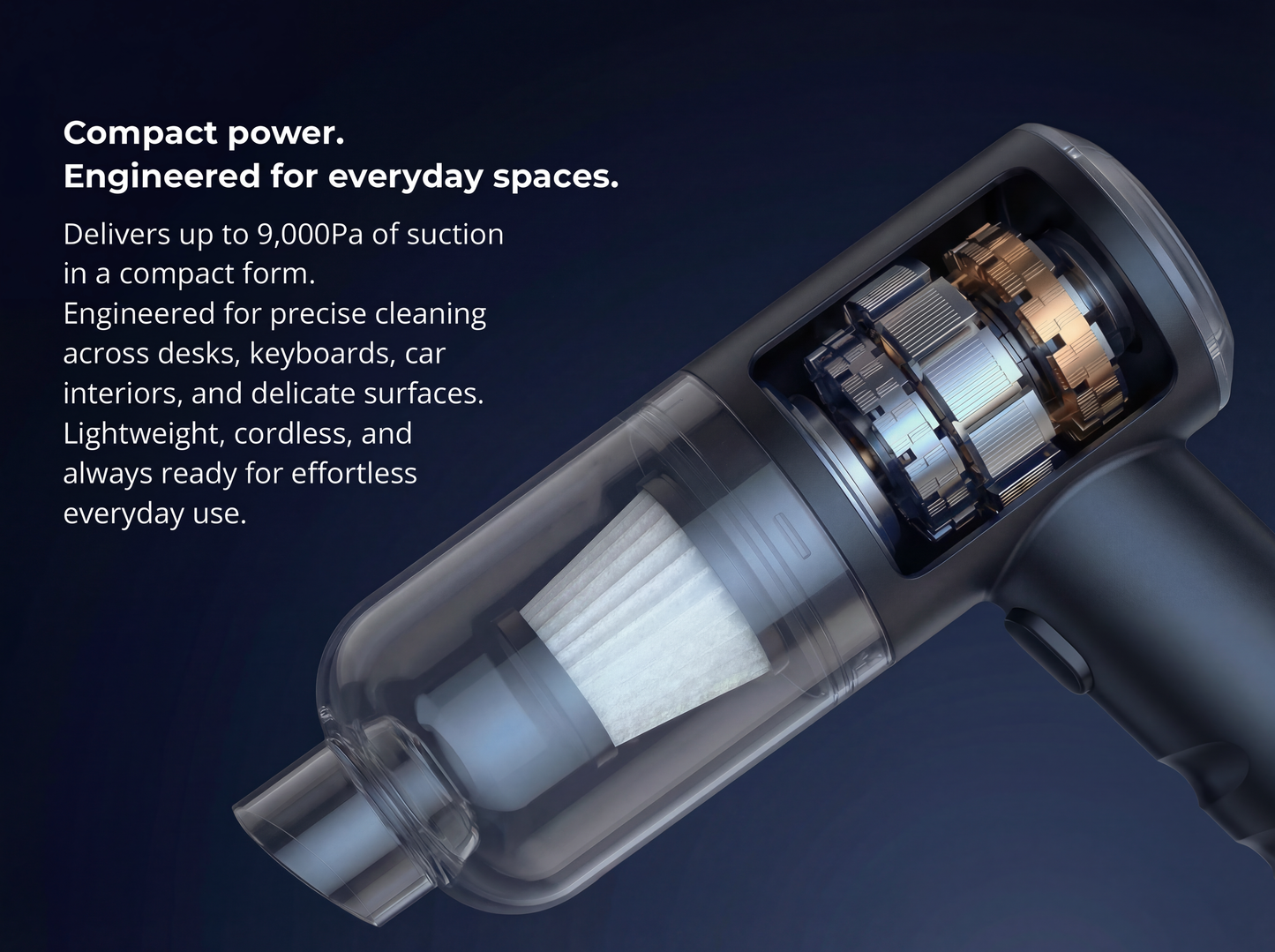 Airzoclean V8 High-Performance Mini Vacuum