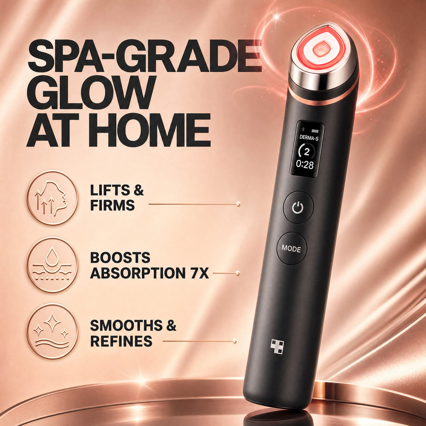 Red Light Booster spa-grade glow at home — lifts, firms, boosts absorption 7x